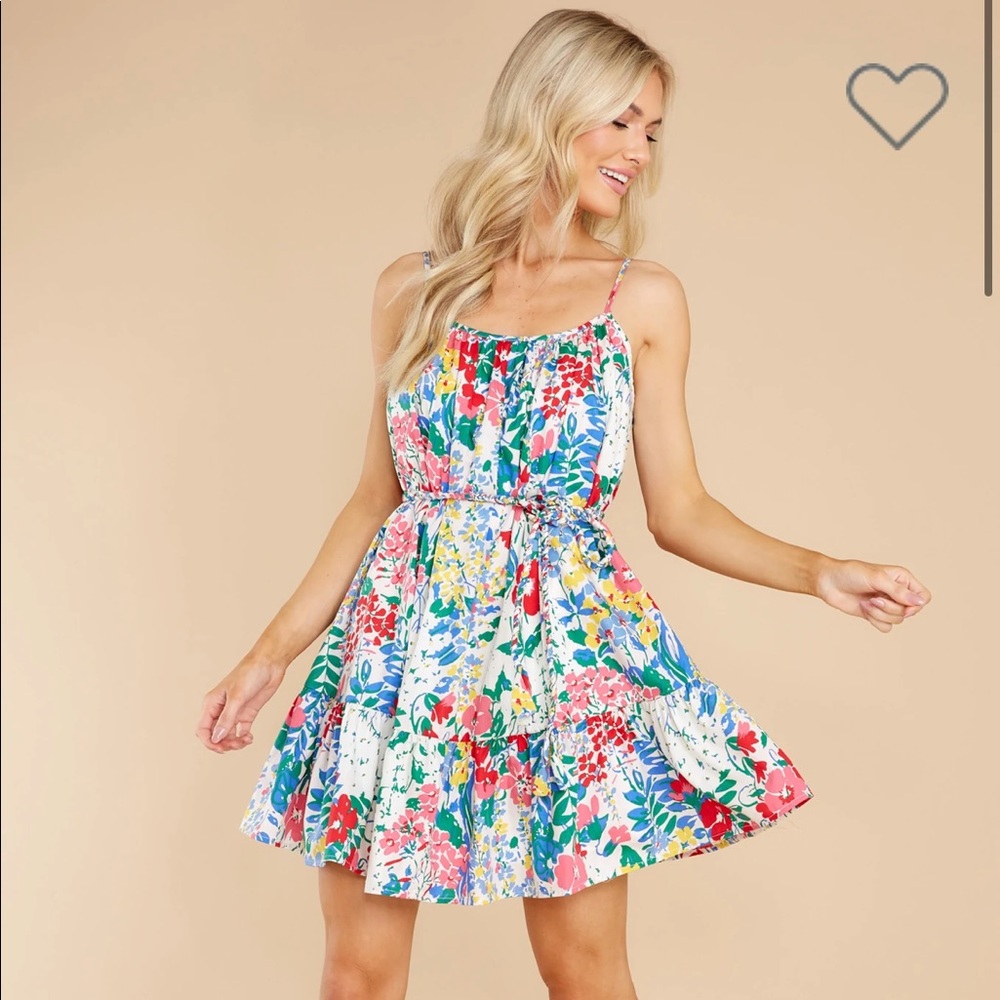 Red Dress Boutique Floral Sundress. Size small. Brand new with tags.